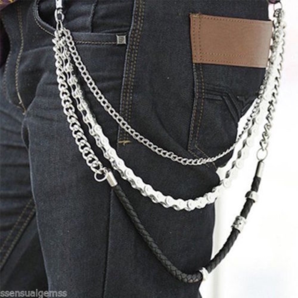 Genuine Leather Jean Wallet or Keychain